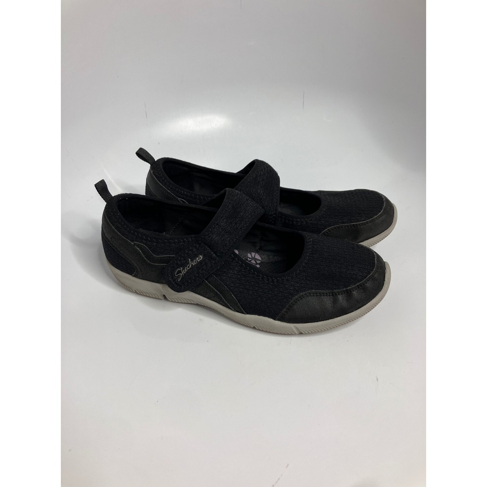 Skechers Mary Jane Sneakers Womens 9.5 Black Excellent Air Cooled Memory Foam